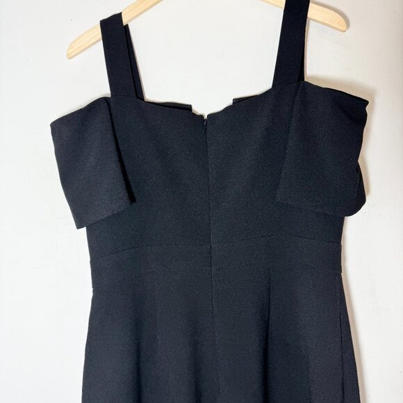 Eliza J Black Wide Leg Jumpsuit Size 12 Formal Career Elegant Party Cocktail - Picture 6 of 9